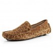 Men's Shoes Casual Suede Loafers Brown/Yellow/Green  