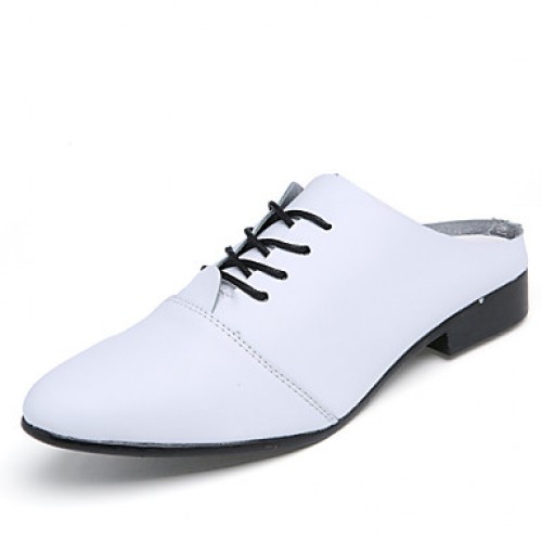 Men's Shoes Office & Career/Party & Evening/Casual Fashion PU Leather Oxfords Slip-on Shoes Black/White 39-44  